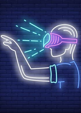 The beautiful VR neon art