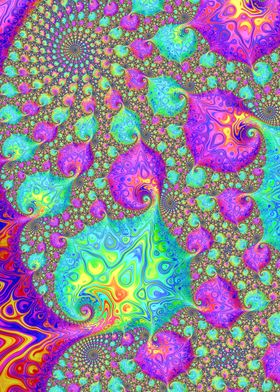 Psychedelic Rainbow Spiral