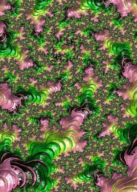 Pink and Green Fractal