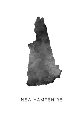 New Hampshire state map