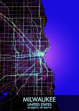 Milwaukee Cyberpunk Map