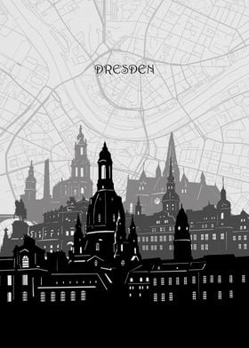 dresden cityscape map