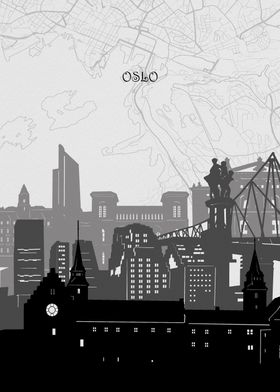 oslo cityscape map