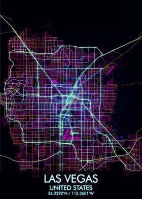 Las Vegas Cyberpunk Map