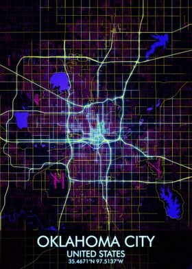 Oklahoma Cyberpunk Map