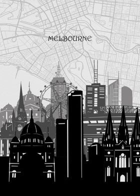 melbourne ciyscape map