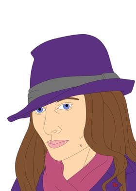 Girl with fedora