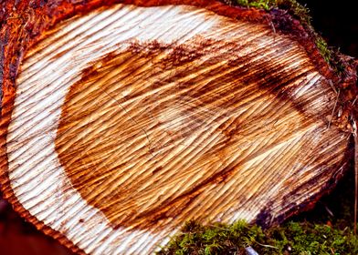 Wood trippy abstract macro