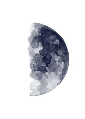 Half Moon Art Print