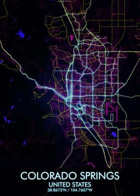 Colorado Springs City Map