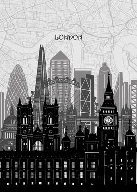 london cityscape map