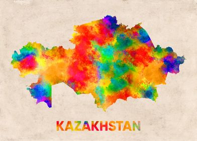 kazakhstan map