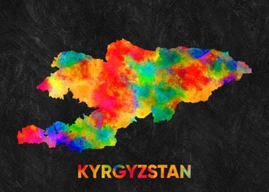 kyrgyzstan map