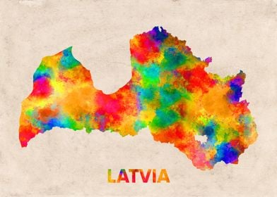 latvia map