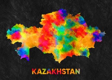 kazakhstan map