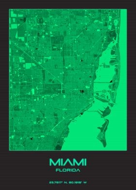 Miami Florida Map City