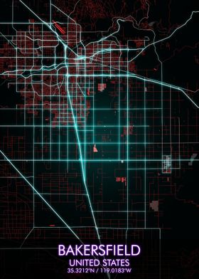 BAKERSFIELD City Map