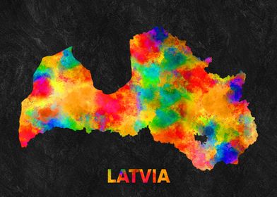 latvia map