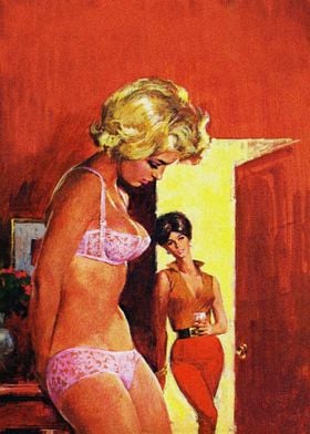 Lesbian couple pulp cover