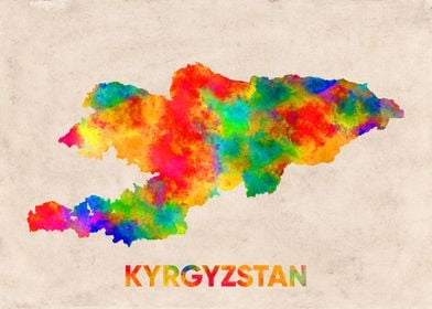 kyrgyzstan map