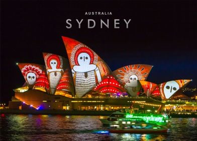 Sydney skyline night