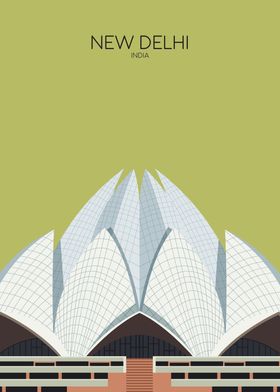 Delhi Lotus Temple Snippet