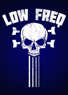 Bass Guitar Low Freq Skull