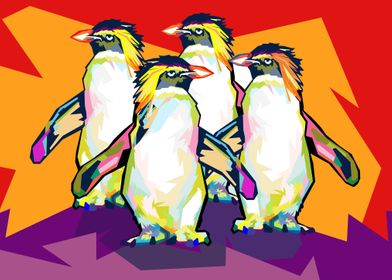 penguin in popart