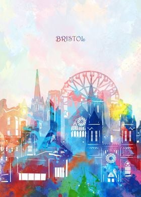 bristol cityscape color