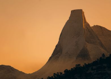 Mount Stetind silhouetting