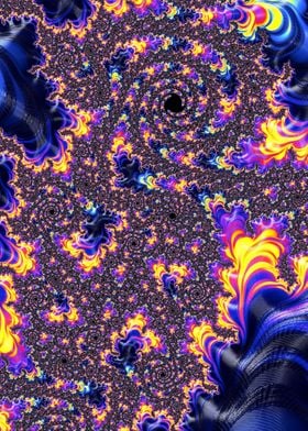 Vibrant Fractal Vortex