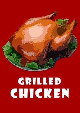 grilled chiken art