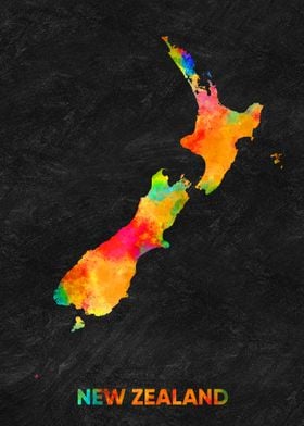 New Zealand map