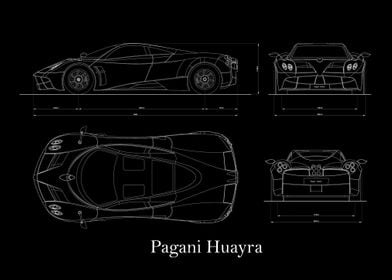 Pagani Huayra Blueprint