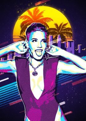 Halsey retro 80s 