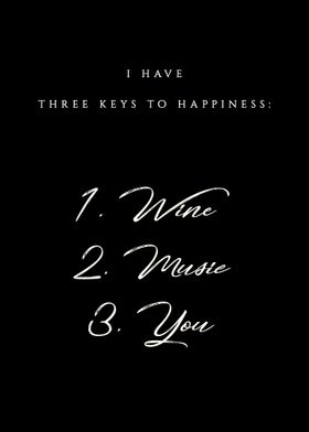 Keys to happiness