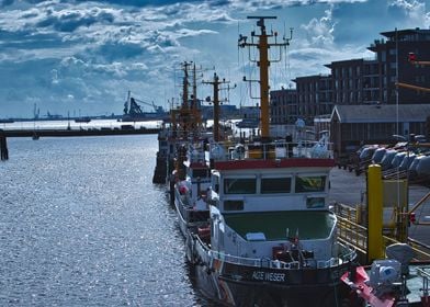 Ships in the harbor