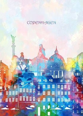 copenhagen cityscape color