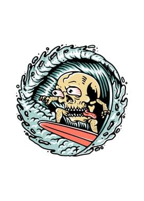 Skull Surfing