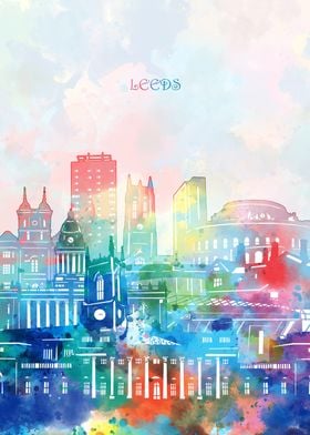 leeds cityscape color