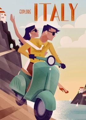 Italy Travel Poster