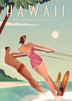 Hawaii Travel Poster