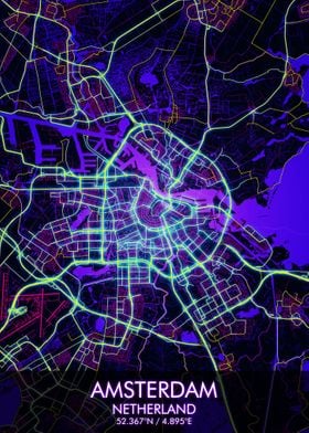 Amsterdam Stadsplattegrond