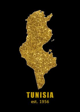 Tunisia Gold Map