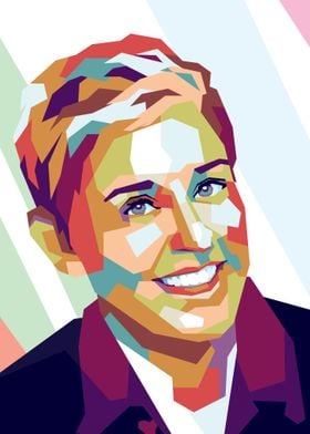 Ellen DeGeneres pop art