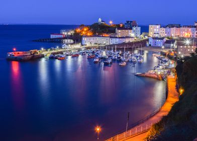 Tenby Harbour Night View