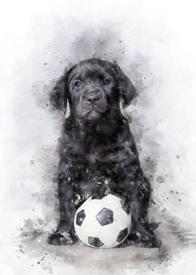 Lab footballer