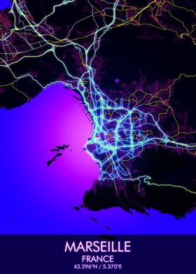 Marseille Cyberpunk map