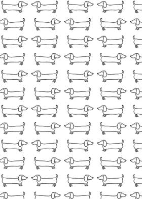 Simple dachshund pattern