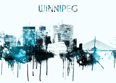 Winnipeg Canada Skyline